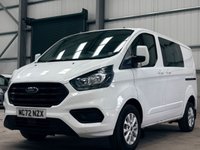 USED 2023 72 FORD TRANSIT CUSTOM 2.0 ECOBLUE DOUBLE CAB CREW VAN L1 H1 - NO VAT 