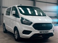 USED 2023 72 FORD TRANSIT CUSTOM 2.0 ECOBLUE DOUBLE CAB CREW VAN L1 H1 - NO VAT 