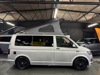 USED 2016 16 VOLKSWAGEN TRANSPORTER 2.0 TDI T28 BlueMotion Big Wave 4 Berth Campervan 2016 VW TRANSPORTER 2.0 TDI BIG WAVE 4 BERTH POP TOP CAMPERVAN - COMPREHENSIVE VW S/H INCL CLUTCH AND BELTS - 1 PREVIOUS KEEPER - ROCK ROLL BED - TV - HEATER - HOB - FRIDGE - TOILET