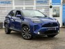 USED 2022 72 TOYOTA YARIS CROSS 1.5 VVT-h Design SUV 5dr Petrol Hybrid E-CVT Euro 6 (s/s) (116 ps) Finished in GALACTIC BLUE MET, with  Sports Cloth Trim. This is a handsome compact SUV with an extremely economical hybrid powertrain. If the regular Yaris small car isn&rsquo;t quite butch enough for you, then cast your eyes over this Yaris Cross. Features include, Sat Nav, Rear View Camera, 17" Alloys, DAB Radio, B/Tooth, Power Folding Mirrors and more. Dealer serviced at 10814 miles, 21056 miles, 29994 miles, and at 33014 miles.
