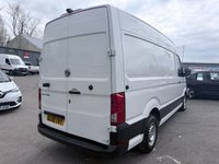 USED 2019 69 VOLKSWAGEN CRAFTER White 2.0 TDI Euro 6 panel van, 133.700 miles, ULEZ compliant, 6-Speed manual, 8in Touchscreen, DAB, Cruise and much more! Plus VAT @ 20%! This 2019 Volkswagen Crafter offers excellent peace of mind with a 3 month warranty and a full 12 months MOT provided on purchase. This particular Crafter is the 2.0 TDI CR35 Trendline FWD MWB Euro 6 model, featuring a robust 2.0 litre diesel engine that produces 138 bhp. The Trendline trim level ensures a comfortable and functional driving experience, enhanced by the Composition Media system which includes DAB+ radio and an 8 inch touch screen with Bluetooth connectivity for seamless phone inte