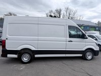 USED 2019 69 VOLKSWAGEN CRAFTER White 2.0 TDI Euro 6 panel van, 133.700 miles, ULEZ compliant, 6-Speed manual, 8in Touchscreen, DAB, Cruise and much more! Plus VAT @ 20%! This 2019 Volkswagen Crafter offers excellent peace of mind with a 3 month warranty and a full 12 months MOT provided on purchase. This particular Crafter is the 2.0 TDI CR35 Trendline FWD MWB Euro 6 model, featuring a robust 2.0 litre diesel engine that produces 138 bhp. The Trendline trim level ensures a comfortable and functional driving experience, enhanced by the Composition Media system which includes DAB+ radio and an 8 inch touch screen with Bluetooth connectivity for seamless phone inte