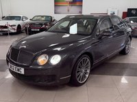 USED 2012 12 BENTLEY CONTINENTAL 6.0 W12 Flying Spur Speed Saloon 4dr Petrol Auto 4WD Euro 4 (610 ps) FULL BENTLEY SERVICE HISTORY & MASSAGE SEATS & SPEED EDITION!