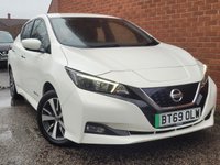 USED 2019 69 NISSAN LEAF 40kWh Acenta Hatchback 5dr Electric Auto (150 ps) SAT NAV  REAR CAMERA  2 CABLES