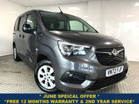 USED 2022 72 VAUXHALL COMBO LIFE 1.5 Turbo D SE MPV 5dr Diesel Manual 6Spd Euro 6 (s/s) (100 ps) APPLE PLAY+ SPLIT WINDOW+ REVERSING CAMERA