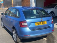 USED 2018 18 SKODA RAPID SPACEBACK 1.0 TSI SE Tech Hatchback 5dr Petrol Manual Euro 6 (s/s) (110 ps) * SATNAV *   ONE OWNER  *  CAMBELT