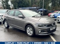 USED 2019 19 VOLKSWAGEN POLO 1.0 EVO SE Tech Edition Hatchback 5dr Petrol Manual Euro 6 (s/s) (65 ps) 1 OWNER + NAV + CARPLAY + DAB RADIO