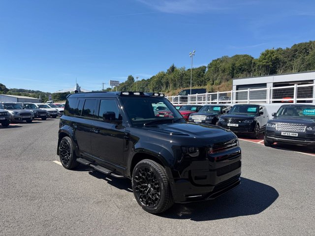 View our Land Rover Defender 110 OCTA Widetrak by OBSIDIAN X-Dynamic SE HARDTOP D250 Commercial Model JUMP SEAT