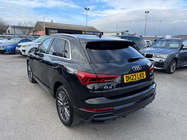 2023 AUDI Q3 2.0 TFSI 40 S line SUV 5dr Petrol S Tronic quattro Euro 6-1 OWNER FROM NEW FINISHED IN MYHTOS BLACK WITH BLACK HLAF LEATHER-SONOS SPEAKERS-HEATED SEATS-CAR PLAY-BLUETOOTH-CRUISE CONTROL-SATNAV-REVERSE CAMERA-DAB RADIO-ELECTRIC FOLDING MIRRORS-DUAL ZONE CLIMATE CONTROL - Photo 5
