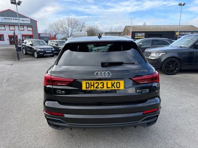 2023 AUDI Q3 2.0 TFSI 40 S line SUV 5dr Petrol S Tronic quattro Euro 6-1 OWNER FROM NEW FINISHED IN MYHTOS BLACK WITH BLACK HLAF LEATHER-SONOS SPEAKERS-HEATED SEATS-CAR PLAY-BLUETOOTH-CRUISE CONTROL-SATNAV-REVERSE CAMERA-DAB RADIO-ELECTRIC FOLDING MIRRORS-DUAL ZONE CLIMATE CONTROL - Photo 6