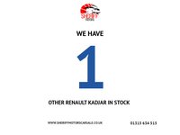 USED 2017 17 RENAULT KADJAR 1.5 dCi Dynamique Nav SUV 5dr Diesel Manual Euro 6 (s/s) (110 ps) Buy with Complete Confidence from Sheriff Motors, All our vehicles are extensively road tested and thoroughly inspected prior to sale. Each vehicle comes with a new 1 year and we rectify all advisories and failures at no additional cost to our customers, plus a full oil and filter service. For added peace of mind, every car includes a 6 month complimentary RAC Warranty & 12 months Rac Breakdown Cover giving you complete confidence when you buy from Sheriff Motors.