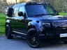 USED 2020 70 LAND ROVER DEFENDER 2.0 SD4 BLACK PACK OPEN PAN ROOF 7 SEATS NAV 360 CAMERA HEAT SEATS 22