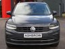 USED 2021 71 VOLKSWAGEN TIGUAN 1.5 TSI Life 5d 150 S/S SAT NAV, WIRELESS APP CONNECT FOR APPLE CARPLAY / ANDROID AUTO, LANE ASSIST, ADAPTIVE CRUISE CONTROL & SPEED LIMITER, DAB RADIO, BLUETOOTH, FRONT & REAR PARKING SENSORS, AUTO LIGHTS & WIPERS, AUTO HOLD, ELECTRIC HEATED DOOR MIRRORS, 18 INCH ALLOYS, BLACK ROOF RAILS, LEATHER FLAT BOTTOM MULTIFUNCTION STEERING WHEEL, 3  ZONE CLIMATE CONTROL A/C, ILLUMINATING VANITY MIRRORS, CLOTH INTERIOR, FRONT & REAR ARM RESTS, 1 OWNER, SERVICE HISTORY, MANUAL 6 SPEED GEARBOX, START STOP TECHNOLOGY