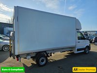USED 2020 70 VOLKSWAGEN CRAFTER 2.0 TDI Luton, 57,700 miles, FSH, 2 owner, ULEZ Euro 6, 6-Speed Manual, Bluetooth Connectivity, Electric Taillift. +VAT @20%. Boasting exceptionally low mileage for its 2020 registration, this Volkswagen Crafter presents a compelling proposition.  This TDI CR35 Startline RWD LWB Euro 6 (s/s) 2dr model is equipped with a robust 2.0 litre diesel engine delivering a healthy 138 bhp, all while adhering to Euro 6 emissions standards and highlighting its low CO2 output.  For your peace of mind, it comes with a 3 month warranty and a full 12 months MOT will be provided upon purchase.  The interior features the Composition Aud