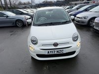 USED 2017 17 FIAT 500 1.2 Eco Petrol, Pop Star, Hatchback, 3 Door, Manual, Euro 6,  FULL 12 MONTH MOT WITH EVERY CAR