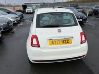 USED 2017 17 FIAT 500 1.2 Eco Petrol, Pop Star, Hatchback, 3 Door, Manual, Euro 6,  FULL 12 MONTH MOT WITH EVERY CAR