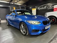 USED 2016 16 BMW 2 SERIES 1.5 218i M Sport Coupe 2dr Petrol Auto Euro 6 (s/s) (136 ps) 2016 BMW 218I M SPORT AUTO - ESTRIL BLUE - 6 SERVICES TO 63K MILES - M SPORT SPOILER - M SPORT BRAKING - SAT NAV - HALF ALCANTARA SEATS - REAR PDC