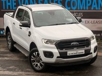 USED 2019 69 FORD RANGER 2.0 ECOBLUE WILDTRAK PICKUP DOUBLE CAB 4DR DIESEL AUTO 4WD EURO 6 (S/S) (213 PS) NAV NO VAT - VERY LOW MILEAGE - FULL SERVICE HISTORY - JUST BEEN SERVICED  - 2 KEYS - HPI CHECK ALL CLEAR  - ULEZ / LEZ / CAZ COMPLIANT - STUNNING METALLIC WHITE PAINTWORK - WILDTRACK BODY STYLING - SAT NAV - CAR PLAY - ANDRIOD AUTO - REVERSE CAMERA - LEATHERS INTERIOR - CRUISE CONTROL - BI XENON HEADLIGHTS - ROLLER SHUTTER - HEATED MIRROR -  FINANCE AVAILABLE - ZERO DEPOSIT OFFERS - ALL VANS/CARS WELCOME IN PART-EXCHANGE, ANY AGE, ANY MILEAGE, ANY CONDITION