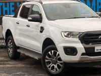 USED 2019 69 FORD RANGER 2.0 ECOBLUE WILDTRAK PICKUP DOUBLE CAB 4DR DIESEL AUTO 4WD EURO 6 (S/S) (213 PS) NAV NO VAT - VERY LOW MILEAGE - FULL SERVICE HISTORY - JUST BEEN SERVICED  - 2 KEYS - HPI CHECK ALL CLEAR  - ULEZ / LEZ / CAZ COMPLIANT - STUNNING METALLIC WHITE PAINTWORK - WILDTRACK BODY STYLING - SAT NAV - CAR PLAY - ANDRIOD AUTO - REVERSE CAMERA - LEATHERS INTERIOR - CRUISE CONTROL - BI XENON HEADLIGHTS - ROLLER SHUTTER - HEATED MIRROR -  FINANCE AVAILABLE - ZERO DEPOSIT OFFERS - ALL VANS/CARS WELCOME IN PART-EXCHANGE, ANY AGE, ANY MILEAGE, ANY CONDITION