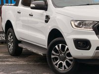 USED 2019 69 FORD RANGER 2.0 ECOBLUE WILDTRAK PICKUP DOUBLE CAB 4DR DIESEL AUTO 4WD EURO 6 (S/S) (213 PS) NAV NO VAT - VERY LOW MILEAGE - FULL SERVICE HISTORY - JUST BEEN SERVICED  - 2 KEYS - HPI CHECK ALL CLEAR  - ULEZ / LEZ / CAZ COMPLIANT - STUNNING METALLIC WHITE PAINTWORK - WILDTRACK BODY STYLING - SAT NAV - CAR PLAY - ANDRIOD AUTO - REVERSE CAMERA - LEATHERS INTERIOR - CRUISE CONTROL - BI XENON HEADLIGHTS - ROLLER SHUTTER - HEATED MIRROR -  FINANCE AVAILABLE - ZERO DEPOSIT OFFERS - ALL VANS/CARS WELCOME IN PART-EXCHANGE, ANY AGE, ANY MILEAGE, ANY CONDITION
