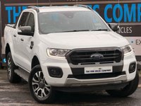 USED 2019 69 FORD RANGER 2.0 ECOBLUE WILDTRAK PICKUP DOUBLE CAB 4DR DIESEL AUTO 4WD EURO 6 (S/S) (213 PS) NAV NO VAT - VERY LOW MILEAGE - FULL SERVICE HISTORY - JUST BEEN SERVICED  - 2 KEYS - HPI CHECK ALL CLEAR  - ULEZ / LEZ / CAZ COMPLIANT - STUNNING METALLIC WHITE PAINTWORK - WILDTRACK BODY STYLING - SAT NAV - CAR PLAY - ANDRIOD AUTO - REVERSE CAMERA - LEATHERS INTERIOR - CRUISE CONTROL - BI XENON HEADLIGHTS - ROLLER SHUTTER - HEATED MIRROR -  FINANCE AVAILABLE - ZERO DEPOSIT OFFERS - ALL VANS/CARS WELCOME IN PART-EXCHANGE, ANY AGE, ANY MILEAGE, ANY CONDITION