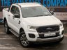 USED 2019 69 FORD RANGER 2.0 ECOBLUE WILDTRAK PICKUP DOUBLE CAB 4DR DIESEL AUTO 4WD EURO 6 (S/S) (213 PS) NAV NO VAT - VERY LOW MILEAGE - FULL SERVICE HISTORY - JUST BEEN SERVICED  - 2 KEYS - HPI CHECK ALL CLEAR  - ULEZ / LEZ / CAZ COMPLIANT - STUNNING METALLIC WHITE PAINTWORK - WILDTRACK BODY STYLING - SAT NAV - CAR PLAY - ANDRIOD AUTO - REVERSE CAMERA - LEATHERS INTERIOR - CRUISE CONTROL - BI XENON HEADLIGHTS - ROLLER SHUTTER - HEATED MIRROR -  FINANCE AVAILABLE - ZERO DEPOSIT OFFERS - ALL VANS/CARS WELCOME IN PART-EXCHANGE, ANY AGE, ANY MILEAGE, ANY CONDITION