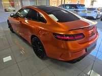 USED 2023 73 MERCEDES-BENZ E-CLASS 2.0 E300dh MHEV AMG Line Night Edition (Premium Plus) Coupe 2dr Diesel Hybrid G-Tronic+ 4MATIC Euro 6 (s/s) (285 ps) WRAPPED IN PAPRIKA ORANGE
