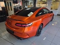 USED 2023 73 MERCEDES-BENZ E-CLASS 2.0 E300dh MHEV AMG Line Night Edition (Premium Plus) Coupe 2dr Diesel Hybrid G-Tronic+ 4MATIC Euro 6 (s/s) (285 ps) WRAPPED IN PAPRIKA ORANGE