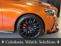 USED 2023 73 MERCEDES-BENZ E-CLASS 2.0 E300dh MHEV AMG Line Night Edition (Premium Plus) Coupe 2dr Diesel Hybrid G-Tronic+ 4MATIC Euro 6 (s/s) (285 ps) WRAPPED IN PAPRIKA ORANGE