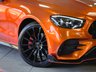 USED 2023 73 MERCEDES-BENZ E-CLASS 2.0 E300dh MHEV AMG Line Night Edition (Premium Plus) Coupe 2dr Diesel Hybrid G-Tronic+ 4MATIC Euro 6 (s/s) (285 ps) WRAPPED IN PAPRIKA ORANGE