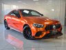USED 2023 73 MERCEDES-BENZ E-CLASS 2.0 E300dh MHEV AMG Line Night Edition (Premium Plus) Coupe 2dr Diesel Hybrid G-Tronic+ 4MATIC Euro 6 (s/s) (285 ps) WRAPPED IN PAPRIKA ORANGE