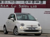 USED 2016 66 FIAT 500 1.2 Lounge Hatchback 3dr Petrol Dualogic Euro 6 (s/s) (69 bhp) 