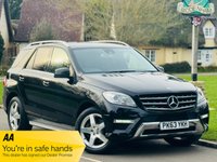 USED 2013 63 MERCEDES-BENZ M-CLASS 2.1 ML250 BlueTEC AMG Sport SUV 5dr Diesel G-Tronic 4WD Euro 6 (s/s) (204 ps) LOW MILES+LEATHER+SAT NAV+ULEZ