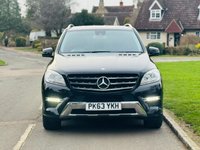 USED 2013 63 MERCEDES-BENZ M-CLASS 2.1 ML250 BlueTEC AMG Sport SUV 5dr Diesel G-Tronic 4WD Euro 6 (s/s) (204 ps) LOW MILES+LEATHER+SAT NAV+ULEZ