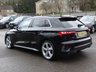 USED 2022 72 AUDI A3 Sportback 1.0 TFSI 30 S line 5d S Tronic 110 S/S SAT NAV, VIRTUAL COCKPIT (DIGITAL DASH), FULL BLACK LEATHER UPHOLSTERY, WIRELESS APPLE CARPLAY / ANDROID AUTO, REAR PARKING SENSORS, DAB RADIO, BLUETOOTH PHONE & MUSIC, 2x USB C PORTS, PRIVACY GLASS, S TRONIC AUTOMATIC, LED LIGHTS WITH DAYTIME RUNNING LIGHTS, 18 INCH ALLOYS, ELECTRIC FOLDING MIRRORS, CRUISE CONTROL & SPEED LIMITER, RAIN & LIGHT SENSORS, KEYLESS START, VOICE CONTROL, DRIVE SELECT, CLIMATE CONTROL, LANE DEPARTURE WARNING, 1 OWNER, SERVICE HISTORY