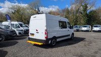 USED 2020 69 VAUXHALL MOVANO L2 H2 Crew Van with Integrated Mess Unit With Air Conditioning Cdti 130 PS. FREE 3 YEAR WARRANTY COVER ON THIS VAN   A supremely versatile and well-equipped vehicle, perfectly configured for teams requiring both substantial cargo capacity and on-the-go amenity space. Only 38,000 Miles .  This example is in great condition and boasts a comprehensive specification for comfort and functionality. It features a robust CDTi 130 PS engine, paired with essential travel comforts including Air Conditioning and Cruise Control. Practical additions like Front Fog Lights and a Speed Limiter enhance safety and control in all conditions.  The unique interior offers flexible seating for seven crew members. The integrated mess unit, complete with a fitted Table and Microwave, provides a dedicated space for breaks and planning. Rear Heating ensures comfort throughout the cabin.  This well-maintained van has had just one owner from new. Its history is supported by three services recorded on the printout.  An outstanding, ready-to-work proposition combining space, specification, and proven history.  Discover this exceptional and highly practical Movano today.  