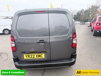 USED 2022 22 TOYOTA PROACE CITY Grey 1.5 BlueHDi Euro 6 panel van, 47,900 miles, ULEZ compliant, 6-Speed manual, 5in Touchscreen, Bluetooth, DAB, Air Conditioning. Plus VAT @ 20%! This 2022 Toyota PROACE CITY Active Short Panel Van SWB Euro 6 (s/s) 5dr boasts a single owner and a recent service in March 2024 at 24,580 miles, ensuring excellent provenance.  Powered by an efficient 1.5L BlueHDi diesel engine, this Euro 6 compliant van offers a compelling fuel economy of 51 mpg and benefits from low CO2 emissions.  The Active trim level includes practical features such as automatic headlights, manual air conditioning for a comfortable cabin, and Bluetooth connectivity for se