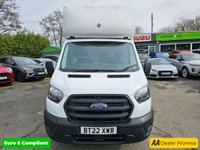 USED 2022 22 FORD TRANSIT White 2.0 350 EcoBlue Euro 6 Luton , 74,000 miles, ULEZ compliant, 6-speed manual, Bluetooth, electric tail lift, Double Rear Wheels. Plus VAT @ 20%! This 2022 Ford Transit 2.0 350 EcoBlue Leader RWD L3 Euro 6 (s/s) 2dr is a superb example, having been owned by only one person since new. This reliable 350 Leader variant, in its Leader trim, is powered by an efficient 2.0 litre diesel engine and meets the Euro 6 emissions standard. It offers a substantial towing weight of 2750 kg, making it a capable workhorse. Notable features include door mirrors with blind spot eliminator and integrated side indicators, which incorporate Blind Spot Assistan