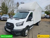 USED 2022 22 FORD TRANSIT White 2.0 350 EcoBlue Euro 6 Luton , 74,000 miles, ULEZ compliant, 6-speed manual, Bluetooth, electric tail lift, Double Rear Wheels. Plus VAT @ 20%! This 2022 Ford Transit 2.0 350 EcoBlue Leader RWD L3 Euro 6 (s/s) 2dr is a superb example, having been owned by only one person since new. This reliable 350 Leader variant, in its Leader trim, is powered by an efficient 2.0 litre diesel engine and meets the Euro 6 emissions standard. It offers a substantial towing weight of 2750 kg, making it a capable workhorse. Notable features include door mirrors with blind spot eliminator and integrated side indicators, which incorporate Blind Spot Assistan