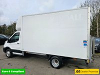 USED 2022 22 FORD TRANSIT White 2.0 350 EcoBlue Euro 6 Luton , 74,000 miles, ULEZ compliant, 6-speed manual, Bluetooth, electric tail lift, Double Rear Wheels. Plus VAT @ 20%! This 2022 Ford Transit 2.0 350 EcoBlue Leader RWD L3 Euro 6 (s/s) 2dr is a superb example, having been owned by only one person since new. This reliable 350 Leader variant, in its Leader trim, is powered by an efficient 2.0 litre diesel engine and meets the Euro 6 emissions standard. It offers a substantial towing weight of 2750 kg, making it a capable workhorse. Notable features include door mirrors with blind spot eliminator and integrated side indicators, which incorporate Blind Spot Assistan