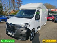 USED 2021 71 RENAULT MASTER White 2.3 dCi Euro 6 Low Loader, 72,000 miles, ULEZ compliant, 6-Speed manual, Bluetooth, DAB, Auto headlights and much more! Final Plus VAT @ 20%! This 2021 Renault Master presents an excellent ownership proposition, having been meticulously maintained by a single owner from new. This Business Platform Cab variant, with its 2.3 litre dCi diesel engine producing a robust 133 bhp, is a Euro 6 compliant model, ensuring efficient performance. It comes with a full service history, guaranteeing its upkeep, and will be supplied with a fresh 12 months MOT for your peace of mind. For your entertainment and connectivity needs, the Master is equipped