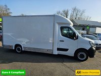 USED 2021 71 RENAULT MASTER White 2.3 dCi Euro 6 Low Loader, 72,000 miles, ULEZ compliant, 6-Speed manual, Bluetooth, DAB, Auto headlights and much more! Final Plus VAT @ 20%! This 2021 Renault Master presents an excellent ownership proposition, having been meticulously maintained by a single owner from new. This Business Platform Cab variant, with its 2.3 litre dCi diesel engine producing a robust 133 bhp, is a Euro 6 compliant model, ensuring efficient performance. It comes with a full service history, guaranteeing its upkeep, and will be supplied with a fresh 12 months MOT for your peace of mind. For your entertainment and connectivity needs, the Master is equipped