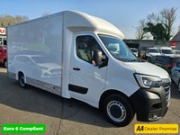 USED 2021 71 RENAULT MASTER White 2.3 dCi Euro 6 Low Loader, 72,000 miles, ULEZ compliant, 6-Speed manual, Bluetooth, DAB, Auto headlights and much more! Final Plus VAT @ 20%! This 2021 Renault Master presents an excellent ownership proposition, having been meticulously maintained by a single owner from new. This Business Platform Cab variant, with its 2.3 litre dCi diesel engine producing a robust 133 bhp, is a Euro 6 compliant model, ensuring efficient performance. It comes with a full service history, guaranteeing its upkeep, and will be supplied with a fresh 12 months MOT for your peace of mind. For your entertainment and connectivity needs, the Master is equipped