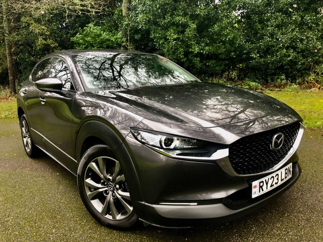 2023 23 Mazda CX-30 2.0 e-SKYACTIV X MHEV GT Sport Tech SUV 5dr Petrol Auto Euro 6 (s/s) (186 ps) 1 OWNER FROM NEW WITH ONLY 24,000 MILES AND FULL MAZDA SERVICE HISTORY//NEXTBASE DASH-CAMS FRONT AND REAR//BOOT MAT//MUD-FLAPS//MICHELIN ALL SEASON TYRES//BLUETOOTH//FRONT-REAR CAMERAS\\FULL TWO TONE LEATHER +HEATED SEATS//SATNAV//APPLE-PLAY//ELECTRIC SUNROOF//BIG SPEC