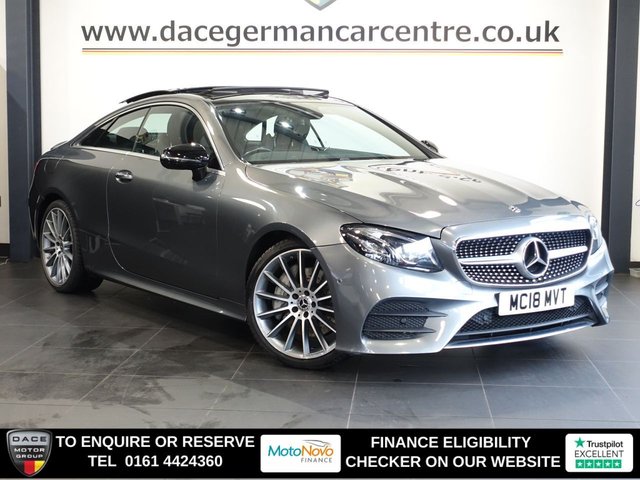 View our Mercedes-Benz E-Class 2.0 E300 AMG Line (Premium Plus) Coupe 2dr Petrol G-Tronic+ Euro 6 (s/s) (245 ps)