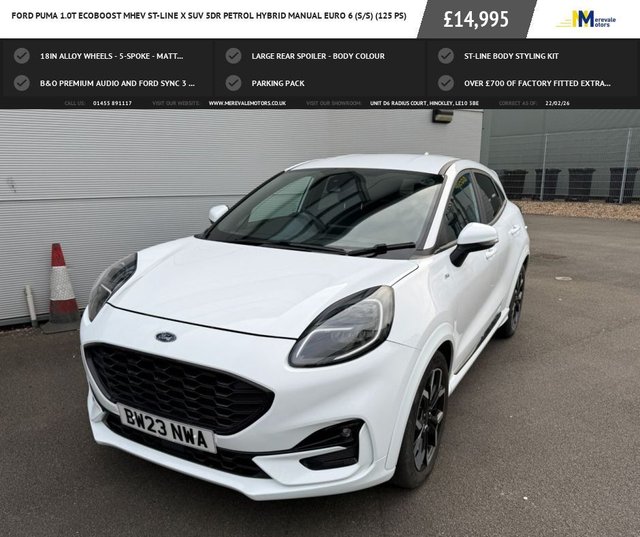2023 PUMA 1.0T ECOBOOST MHEV ST LINE X SUV 5DR PETROL HYBRID MANUAL EURO... photo