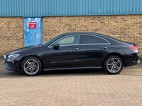 USED 2021 21 MERCEDES-BENZ CLA 1.3 CLA250e 15.6kWh AMG Line (Premium Plus) Coupe 4dr Cosmos Black Petrol Plug-in Hybrid 8G-DCT Euro 6 (s/s) (218 ps) BEAUTIFUL CLA PANORAMIC TILT & SLIDE SUNROOF HEATED LEATHER APPLE CARPLAY AMG ALLOY WHEELS