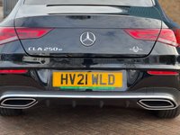 USED 2021 21 MERCEDES-BENZ CLA 1.3 CLA250e 15.6kWh AMG Line (Premium Plus) Coupe 4dr Cosmos Black Petrol Plug-in Hybrid 8G-DCT Euro 6 (s/s) (218 ps) BEAUTIFUL CLA PANORAMIC TILT & SLIDE SUNROOF HEATED LEATHER APPLE CARPLAY AMG ALLOY WHEELS