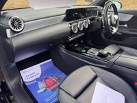 USED 2021 21 MERCEDES-BENZ CLA 1.3 CLA250e 15.6kWh AMG Line (Premium Plus) Coupe 4dr Cosmos Black Petrol Plug-in Hybrid 8G-DCT Euro 6 (s/s) (218 ps) BEAUTIFUL CLA PANORAMIC TILT & SLIDE SUNROOF HEATED LEATHER APPLE CARPLAY AMG ALLOY WHEELS