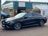 USED 2021 21 MERCEDES-BENZ CLA 1.3 CLA250e 15.6kWh AMG Line (Premium Plus) Coupe 4dr Cosmos Black Petrol Plug-in Hybrid 8G-DCT Euro 6 (s/s) (218 ps) BEAUTIFUL CLA PANORAMIC TILT & SLIDE SUNROOF HEATED LEATHER APPLE CARPLAY AMG ALLOY WHEELS